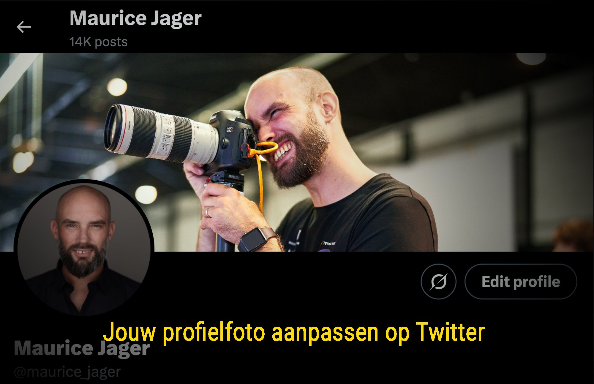 Profielfoto wijzigen op Twitter/X