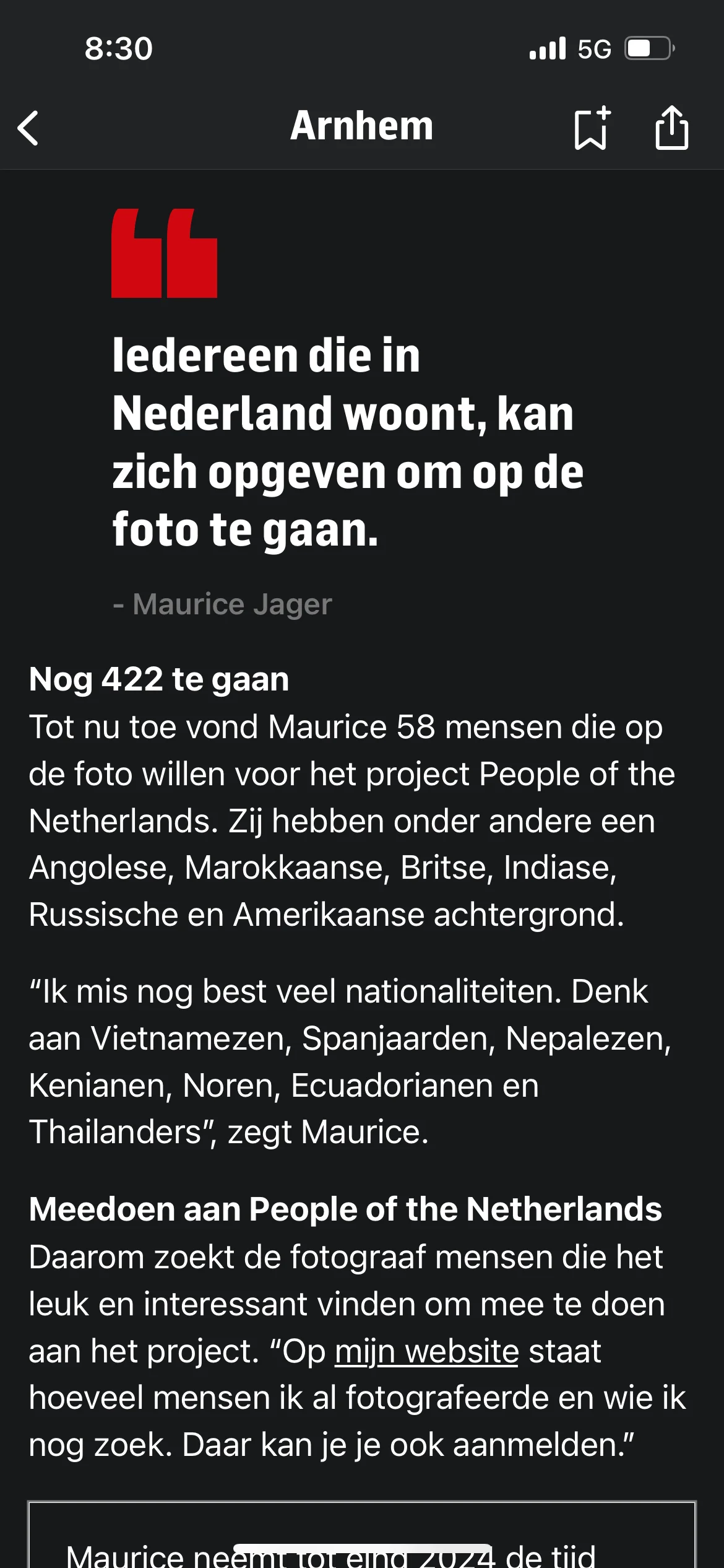 Article screenshot