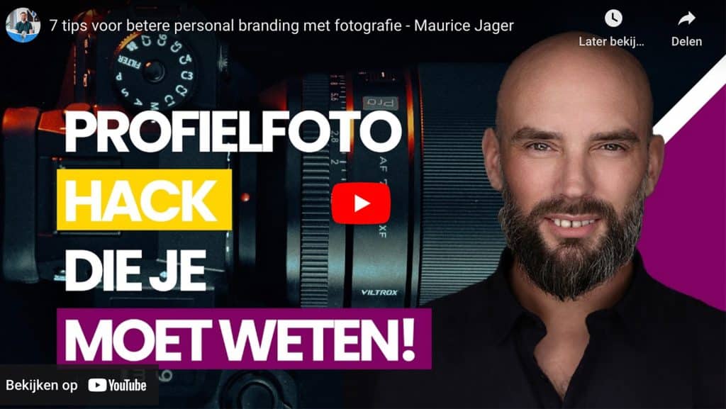 7 tips voor betere personal branding met fotografie - Maurice Jager